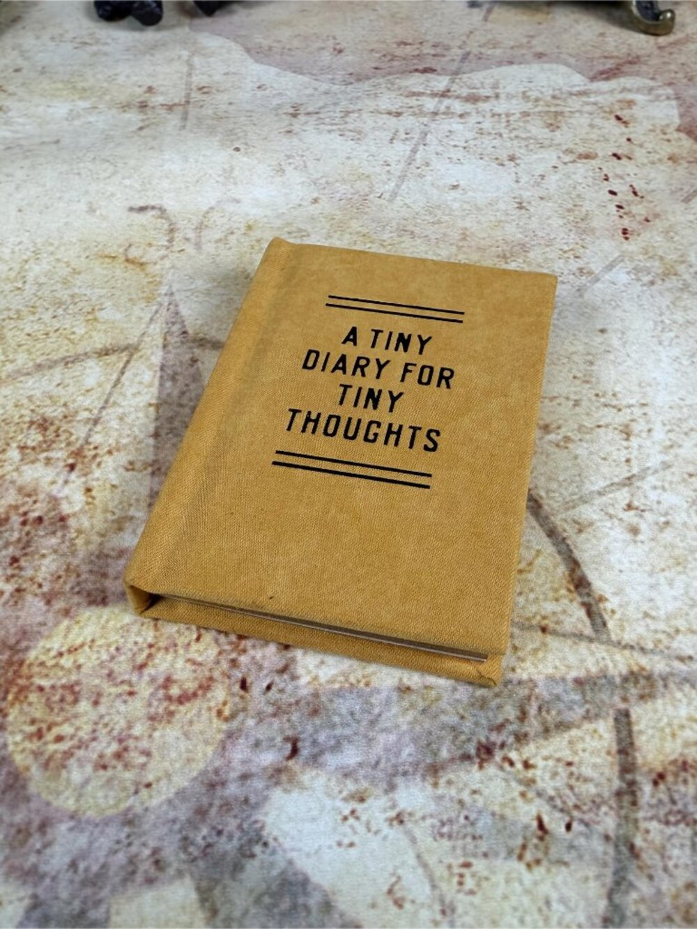 Brass Monkey "A Tiny Diary for Tiny Thoughts" - Felt-Cover Mini Journal